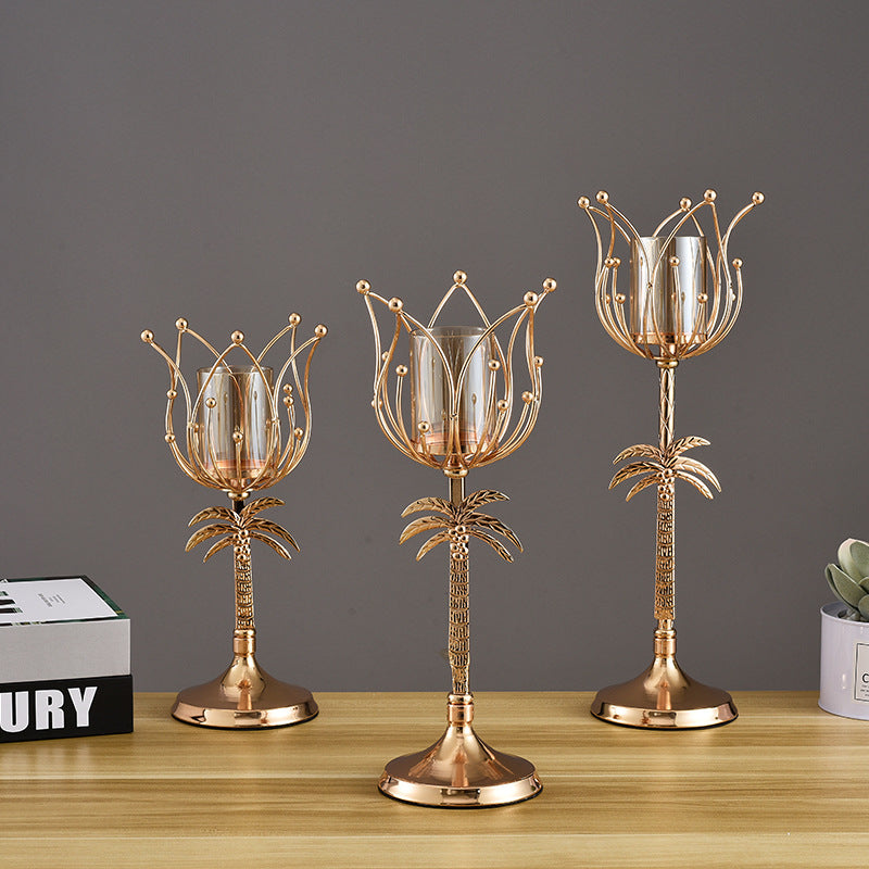 Wrought Iron Candle Holder