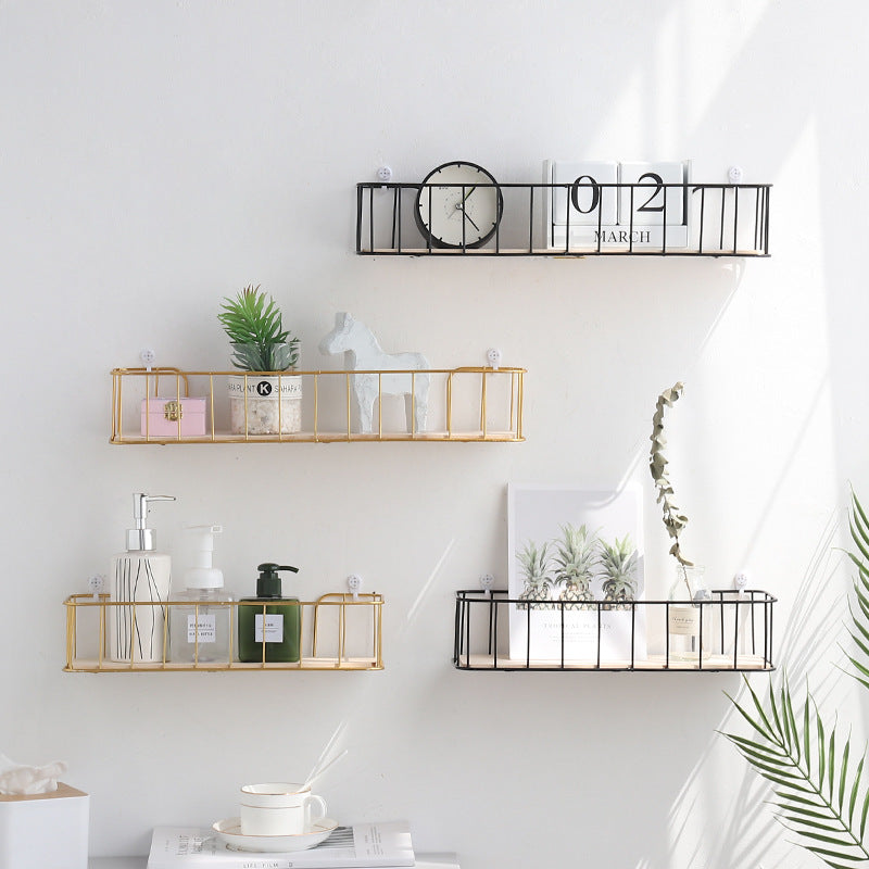 Storage And Finishing Racks On Decorative Walls